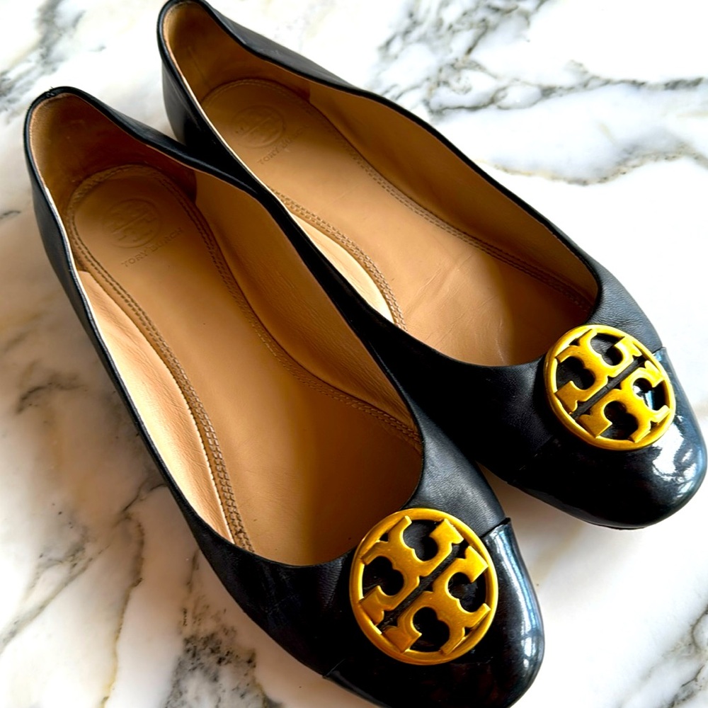 Tory Burch Chelsea Cap-Toe Leather Ballet Flat Women’s size 9 - Picture 3 of 16